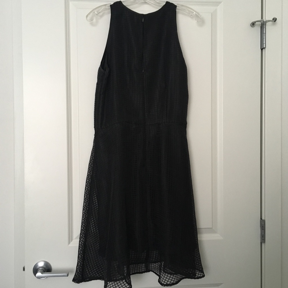 High Neck LBD- with geometric mesh overlay
